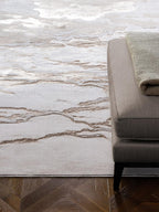 Modern Abstract Shiny Rug Silky Shimmer Soft High-Shine