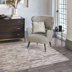 Modern Abstract Shiny Rug Silky Shimmer Soft High-Shine
