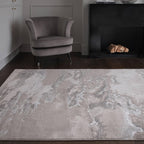 Modern Abstract Shiny Rug Silky Shimmer Soft High-Shine