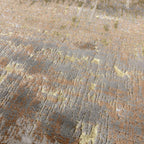 Modern Abstract Shiny Rug Silky Shimmer Soft High-Shine