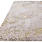 Modern Abstract Shiny Rug Silky Shimmer Soft High-Shine