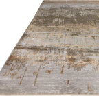 Modern Abstract Shiny Rug Silky Shimmer Soft High-Shine
