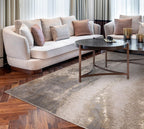 Modern Abstract Shiny Rug Silky Shimmer Soft High-Shine