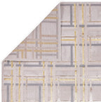 Modern Abstract Shiny Rug Silky Shimmer Soft High-Shine