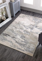 Modern Abstract Shiny Rug Silky Shimmer Soft High-Shine