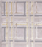 Modern Abstract Shiny Rug Silky Shimmer Soft High-Shine