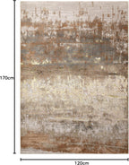 Modern Abstract Shiny Rug Silky Shimmer Soft High-Shine