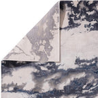 Modern Abstract Shiny Rug Silky Shimmer Soft High-Shine