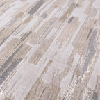 Modern Abstract Shiny Rug Silky Shimmer Soft High-Shine