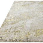 Modern Abstract Shiny Rug Silky Shimmer Soft High-Shine
