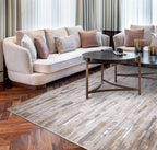 Modern Abstract Shiny Rug Silky Shimmer Soft High-Shine