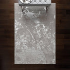 Modern Abstract Shiny Rug Silky Shimmer Soft High-Shine