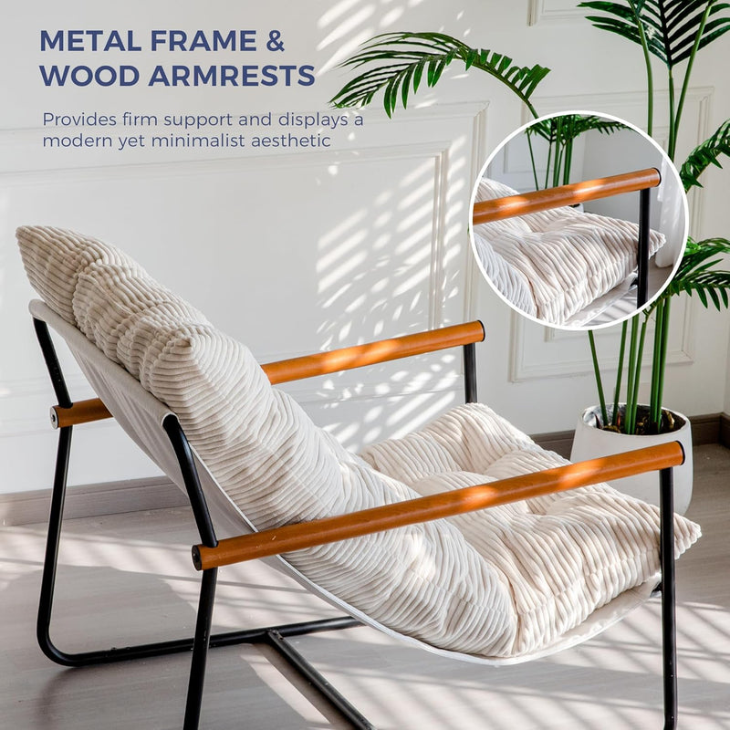 Modern Accent Chair Comfy Armchair for Living Room
