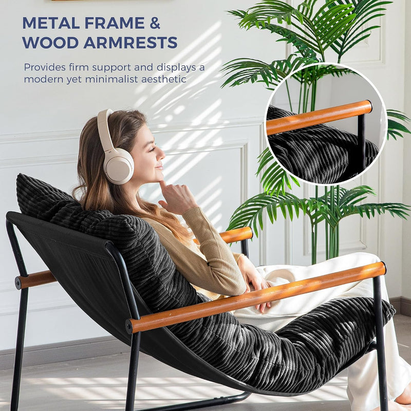 Modern Accent Chair Comfy Armchair for Living Room