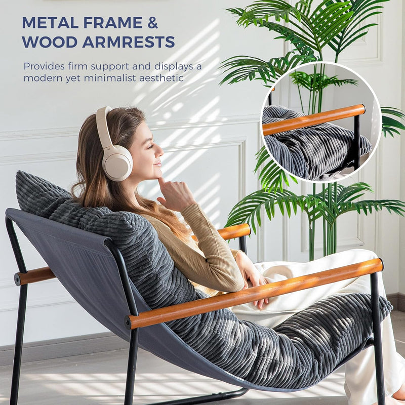 Modern Accent Chair Comfy Armchair for Living Room