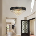 Modern and Crystal Flush Mount Chandelier 7-Light W50CM