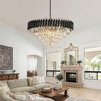 Modern and Crystal Flush Mount Chandelier 7-Light W50CM