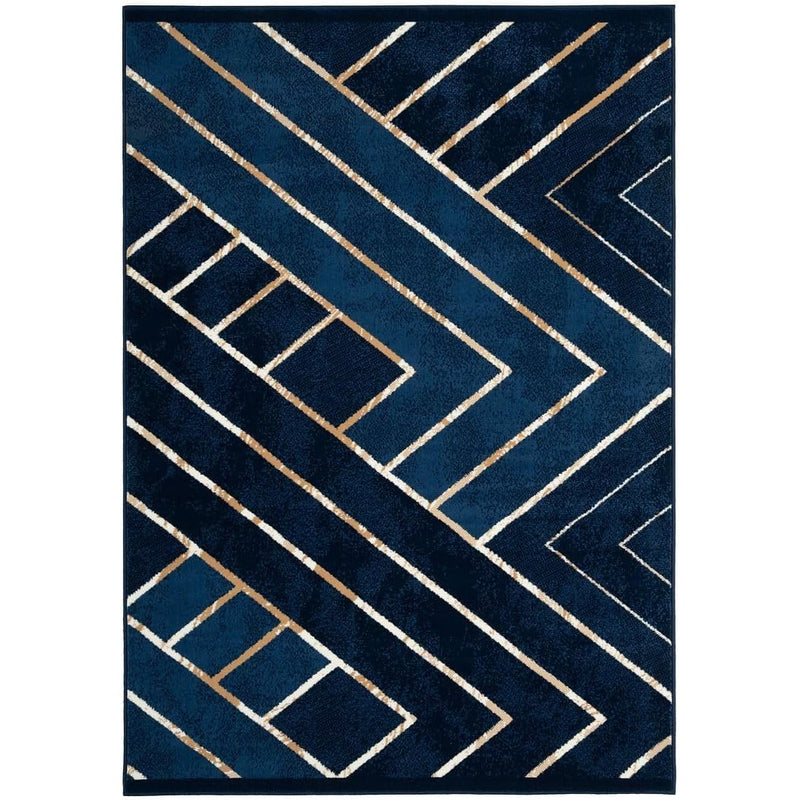 Modern Art Deco Living Room Area Rug Striped