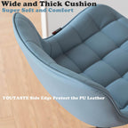 Modern Bar Stools PU Leather Height Adjustable Swivel (Set of 2)