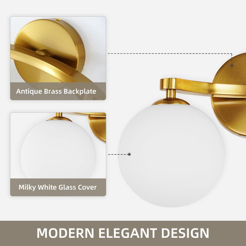 Modern Bathroom Wall Light Vanity with Double G9
