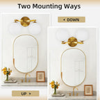 Modern Bathroom Wall Light Vanity with Double G9