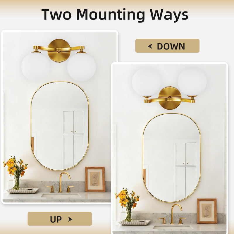Modern Bathroom Wall Light Vanity with Double G9