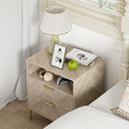 Modern Bedside Tabls with Drawers Wood Bed Side