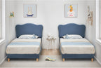 Bed Frame with Adjustable Headboard Velvet Upholstered Platform