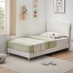 Bed Frame with Adjustable Headboard Velvet Upholstered Platform