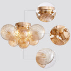 Modern Bubble Ceiling Light Fixture 4-Light Flush Mount