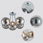Modern Bubble Ceiling Light Fixture 4-Light Flush Mount