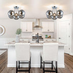 Modern Bubble Ceiling Light Fixture 4-Light Flush Mount