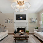 Modern Bubble Ceiling Light Fixture 4-Light Flush Mount