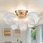 Clear With Gold Canopy 4 Lights