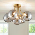Modern Bubble Ceiling Light Fixture 4-Light Flush Mount