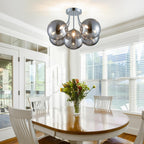 Modern Bubble Ceiling Light Fixture 4-Light Flush Mount
