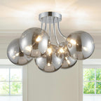 Modern Bubble Ceiling Light Fixture 4-Light Flush Mount