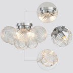 Modern Bubble Ceiling Light Fixture 4-Light Flush Mount