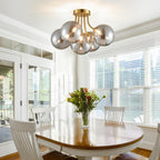 Modern Bubble Ceiling Light Fixture 4-Light Flush Mount