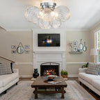Modern Bubble Ceiling Light Fixture 4-Light Flush Mount