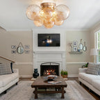 Modern Bubble Ceiling Light Fixture 4-Light Flush Mount