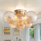 Modern Bubble Ceiling Light Fixture 4-Light Flush Mount