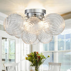 Modern Bubble Ceiling Light Fixture 4-Light Flush Mount