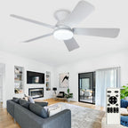 Modern Ceiling Fan with Light: 35-Inch Small Fans