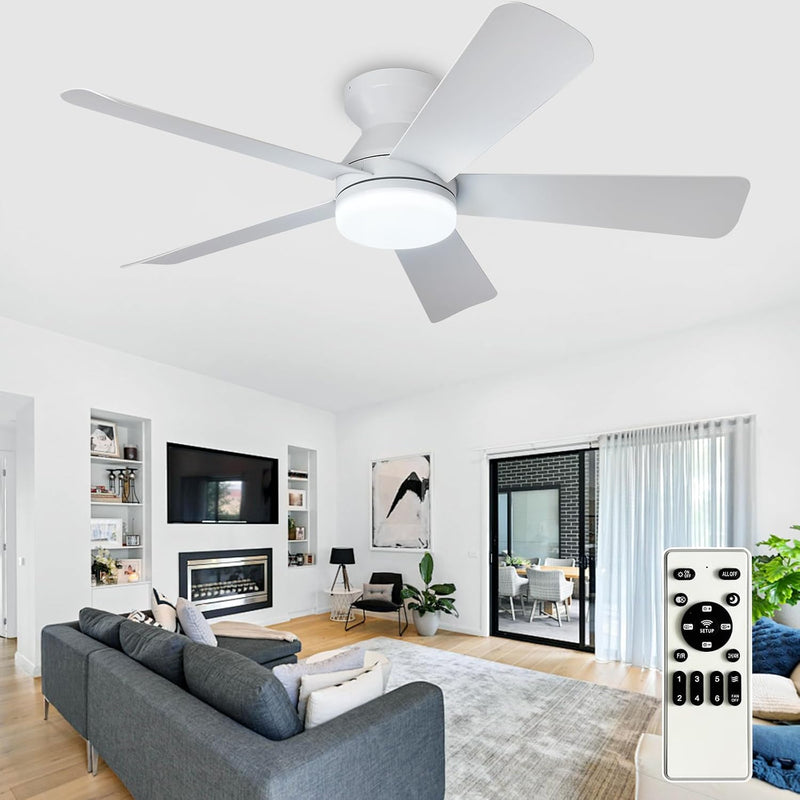 Modern Ceiling Fan with Light: 35-Inch Small Fans