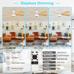 Modern Ceiling Fan with Light: 35-Inch Small Fans