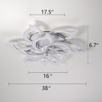 Modern Ceiling Fan with Light and Remote Control