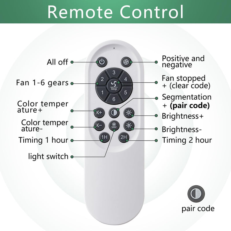 Modern Ceiling Fan with Light and Remote Control