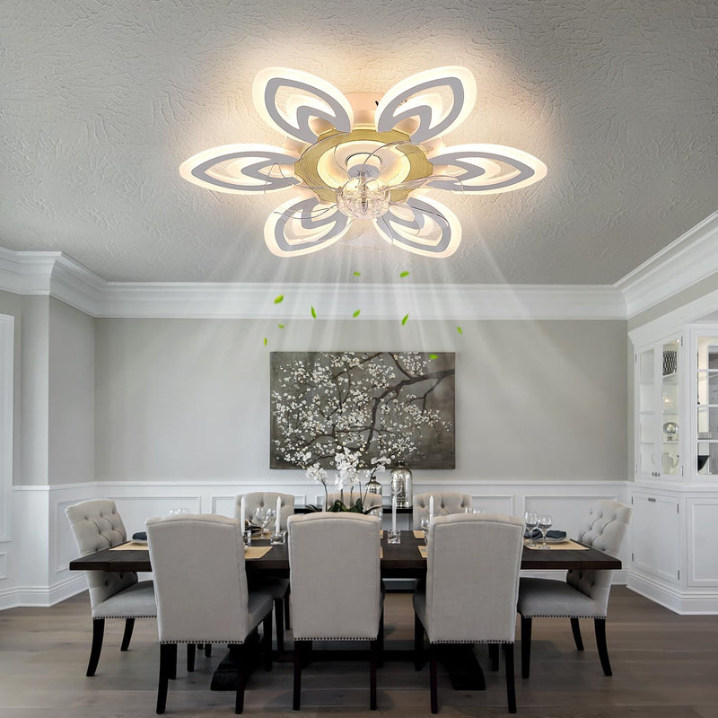 Modern Ceiling Fan with Light and Remote Control