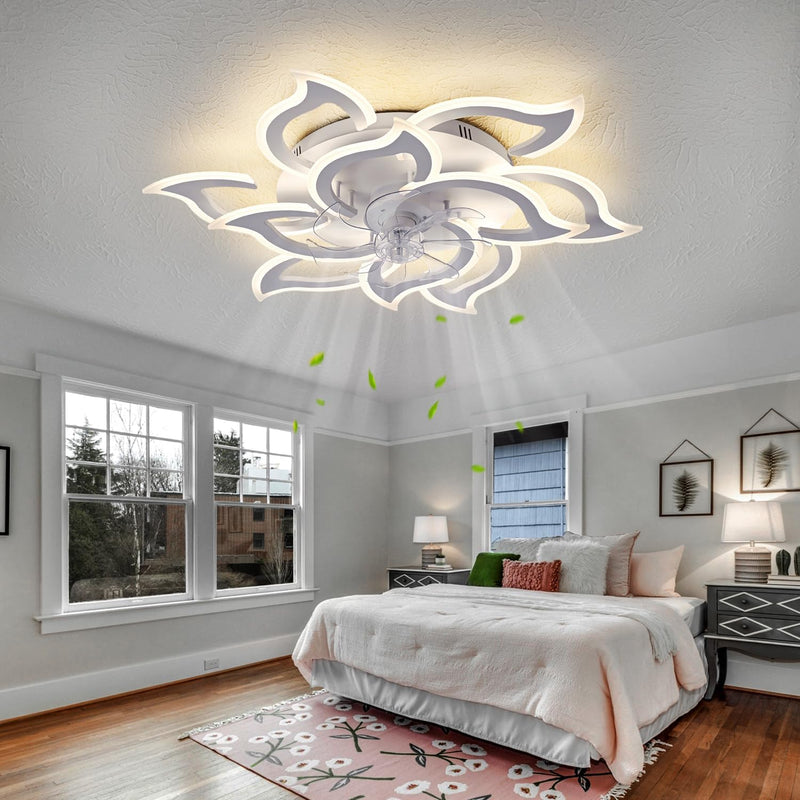 Modern Ceiling Fan with Light and Remote Control